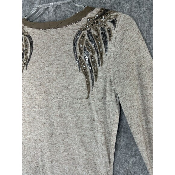 Miss Me Cardigan Sweater Angel Wings Embellished Sequins Beads Boho Y2K - Picture 5 of 12